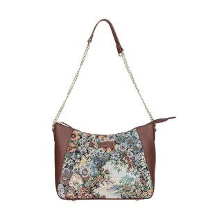 Women's Botanical Design Tapestry Fabric Hobo Bag|Shoulder Sling bag, Purse